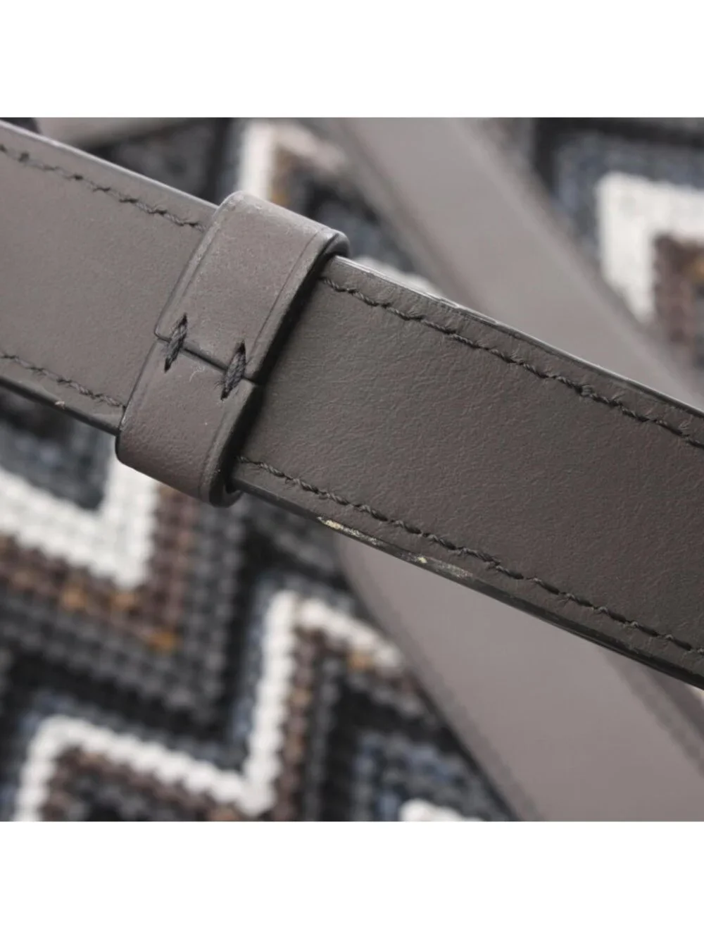 Louis Vuitton Backpack Charcoal Gray Multi Leather Randonnee GM